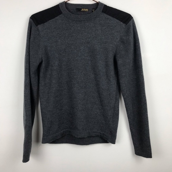 Murano Italian Yarn Wool Patch Shoulder Sweater M - Picture 1 of 8